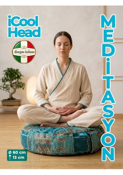 Tr 60cm Çapında Yoga Minderi, Karabuğday Kabuğu Dolgulu Meditasyon Minderi, Geniş Yoga Minderi, Premium İtalyan Ku Diğer