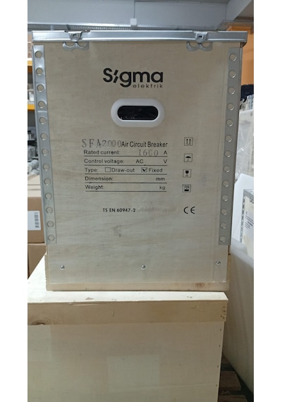 Sigma Termik Manyetik Şalter 3 Kutuplu - Sfa1600h3 1600a Açık Tip Güç Şalteri