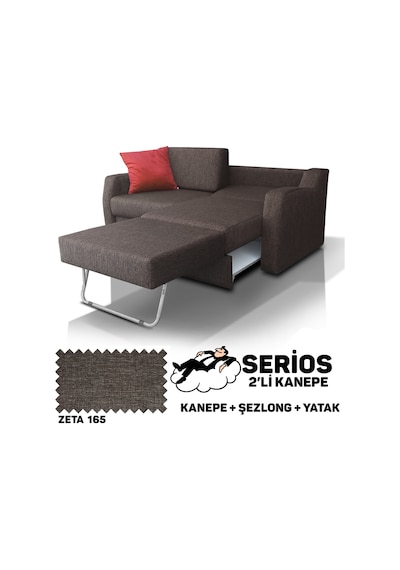 Serios Şezlonglu Yataklı Kanepe - Zeta 165