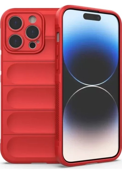 Newface Apple İphone 16 Pro Kılıf Optimum Silikon - Kırmızı