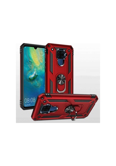 Huawei Mate 30 Lite Kılıf Yüzüklü Zırh Tank Vega