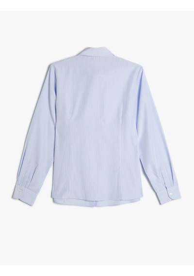 Koton Poplin Gömlek Uzun Kollu Pens Detaylı Regular Fit Mavi Çizgili 4sak60450uw Mavi Çizgili Koton Poplin Gömlek Uzun Kollu Pens Detaylı Regular Fit Mavi Çizgili 4sak60450uw Mavi Çizgili