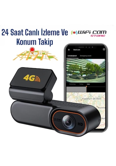 Uzaktan İzlenebilir 4g Araç Kamerası Gps Ve Konum Özelliği