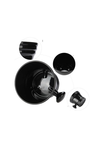 Zhltools Saplı Traş Kasesi Siyah Tasarım