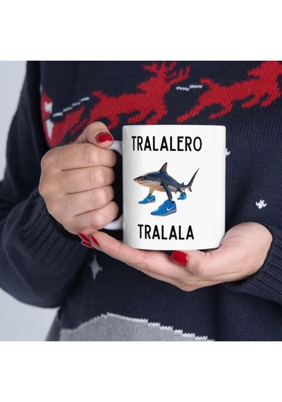 Tralalero Tralala Kupa Bardak Beyaz