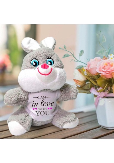 Sana Aşığım Temalı Sevgili Peluş Tavşan Hk2456