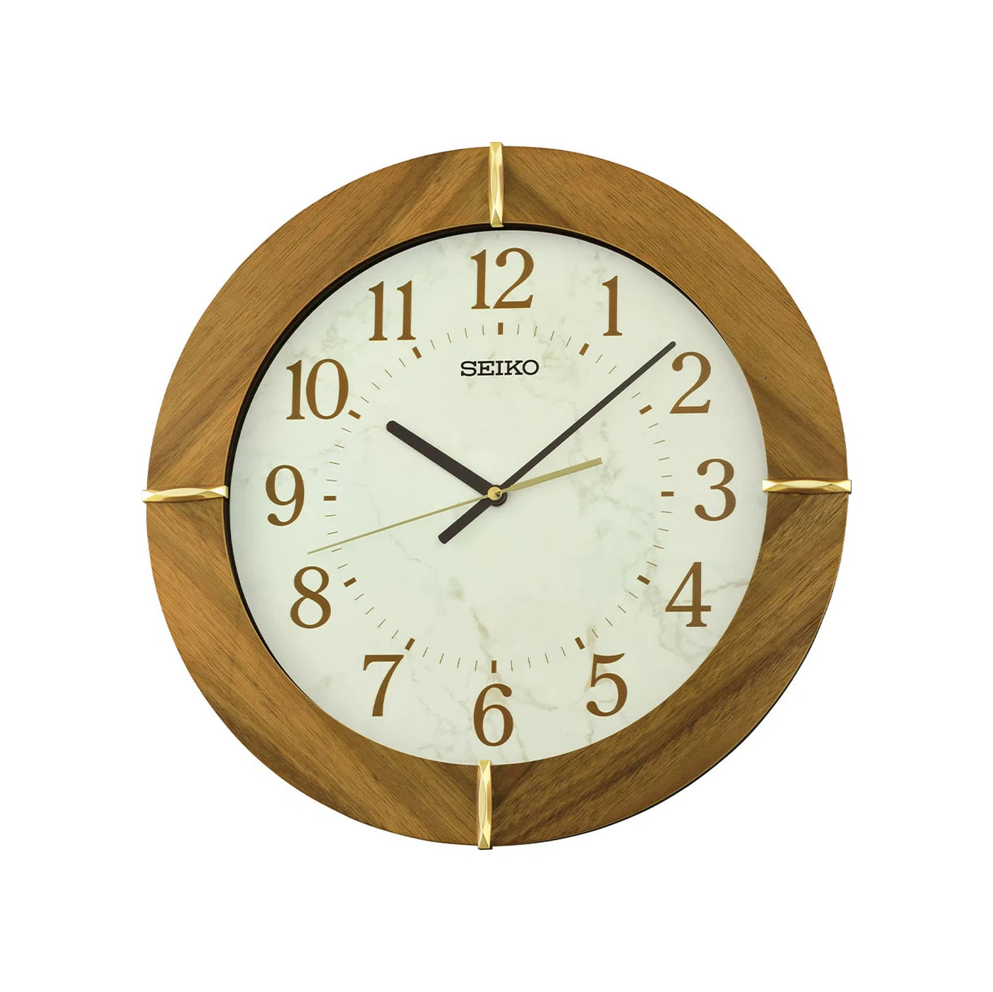 Seiko Clock Qxa855b Duvar Saati Kahverengi