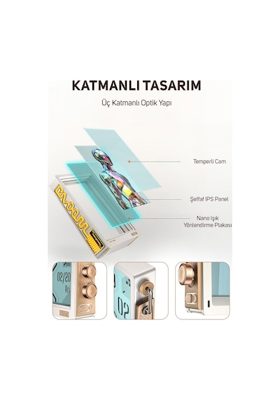Divoom Times Frame 10.1 Akıllı Kişiselleştirilebilir Dijital Çerçeve, 64gb Beyaz