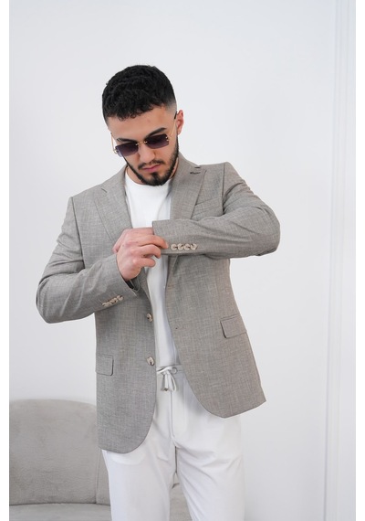 Dupont Classics Dupont Slim Fit Mono Yaka 6 Drop Çift Yırtmaç Keten Erkek Blazer Ceket - Nefes Alabilir Hafif Ceket Acı Kahverengi Dupont Classics Dupont Slim Fit Mono Yaka 6 Drop Çift Yırtmaç Keten Erkek Blazer Ceket - Nefes Alabilir Hafif Ceket Acı Kahverengi