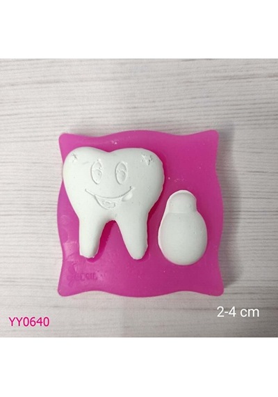 Yy0640 Yanları Yıldızlı Diş Silikon Kalıp