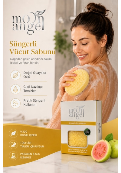 Süngerli Sabun Doğal Güzellik Tropical Extract Vücut Sabunu Tropikal