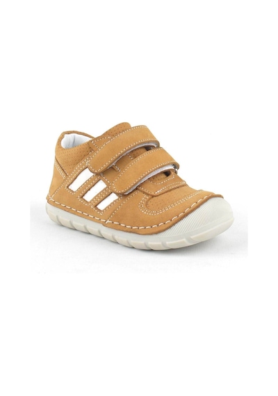 Rakerplus Grizzy Hakiki Deri Taba İlk Adım Unisex Bebek Ayakkabısı Taba