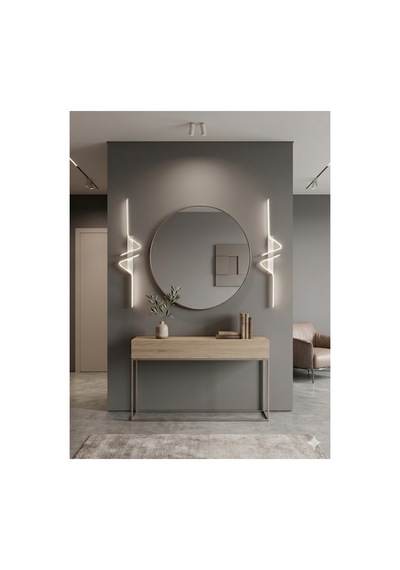 Yüksek Aydınlatmalı Z Model Beyaz Led Aplik Avize Modern, 3 Renk Aydınlatma