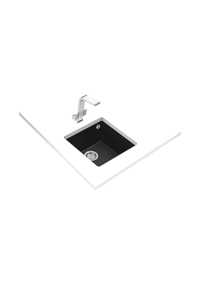 Teka Square 40.40 Tg Tek Hazneli Tegranite + Eviye - Siyah - 115230025