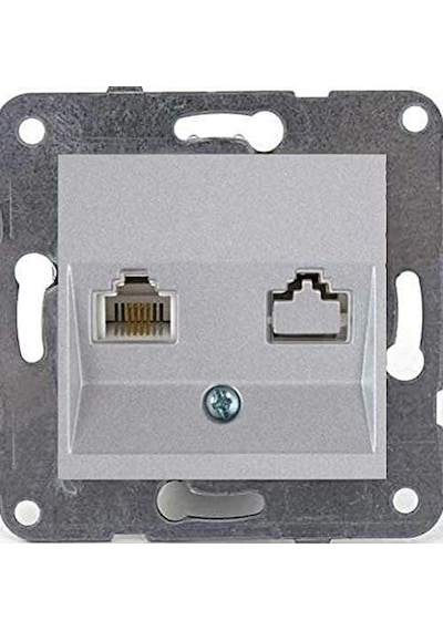 Viko Artline Novella Gümüş Tekli Nümeris Telefon Çerçevesiz - 92605032