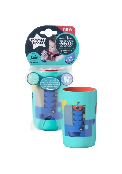 Tommee Tippee Kulpsuz Desenli 360 Derece Bardak Yeşil