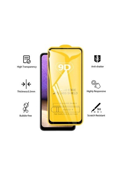 Samsung Galaxy A25 Ekran Koruyucu Cam Ultra Full Kaplama Düz Tempered Glass Screen Zırh