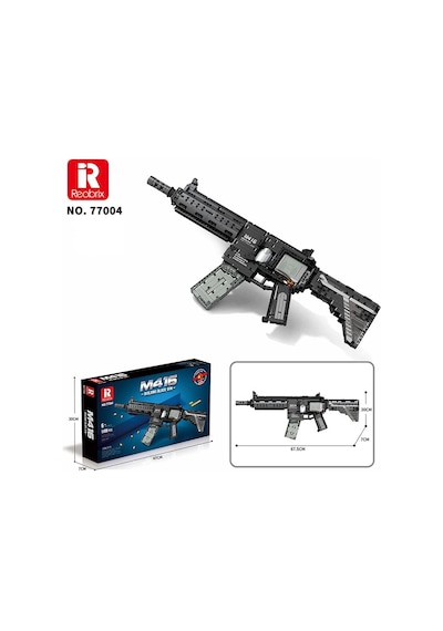Reobrix 77004 M416 Assault Rifle Motorlu Yaratıcı Yapı Blok Seti Building Blocks - 1101 Parça