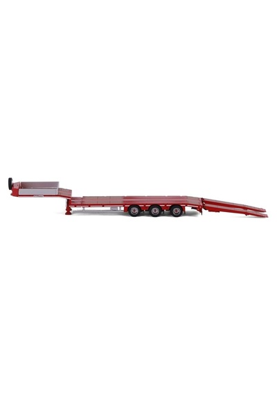 1/50 Rampalı Lovbed - 3 Aks Kırmızı Renk- Lowbed- Lowloader
