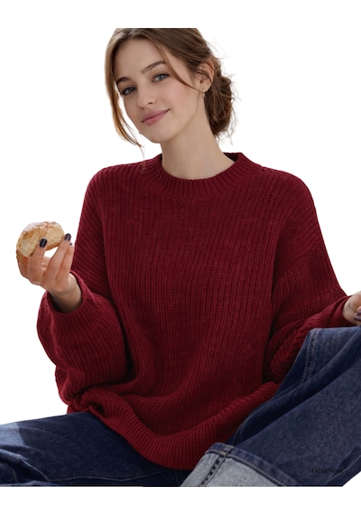 Trikonova Oversize Triko Kazak Bordo
