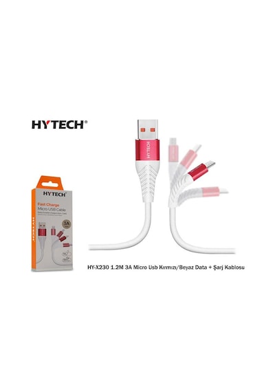 Hytech Hy-X230 3A Micro Usb Ultra Hızlı Şarj Kablosu 1.2Mt