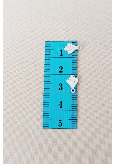 Oya Abiye Bileklik Kolye Pleksi Metalik Plastik Pul Gümüş Renk 24 Gram 375 Adet - Bnc587