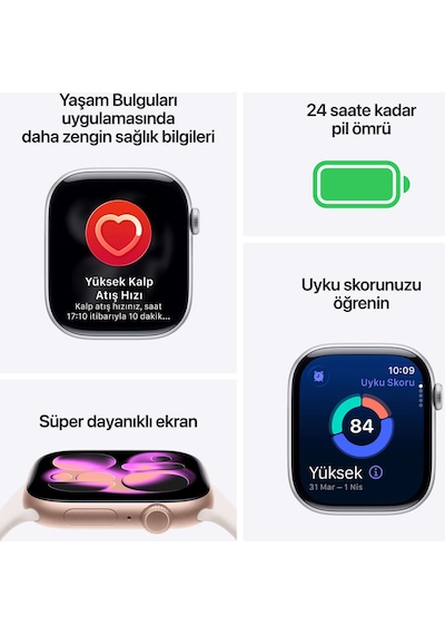 Apple Watch Series 11 MF8A4TU/A 42 MM Akıllı Saat S/M (Apple Türkiye Garantili)