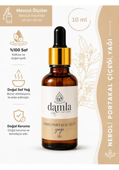 Biodamla Natural Neroli Portakal Çiçeği Yağı 10 Ml