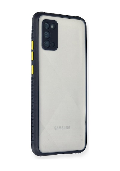 Samsung Galaxy Uyumlu A02s Kılıf Miami Şeffaf Silikon - Lacivert Bz8683140167950
