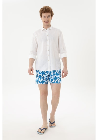 U.s. Polo Assn. Erkek Saks Deniz Şortu 50282939-vr045 Saks