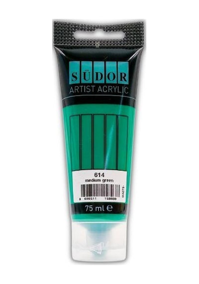 Akrilik Boya 75 Ml Renk Seçenekli 1 Adet Monalisa 75 Ml Akrilik Boya Tüp 1 Adet Medium Green