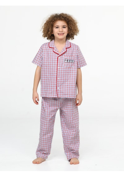 Casabony Zzzz Pamuklu Dokuma Ekose Pijama Takım-ekose Çok Renkli