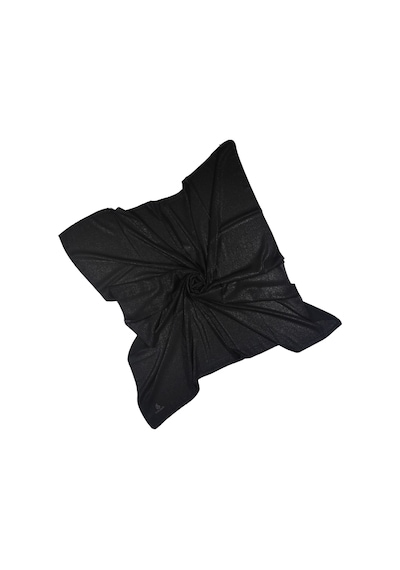 Mısırlı Eşarpları Queen Krep Simli Kadın Eşarp 110x110 Cm - Siyah
