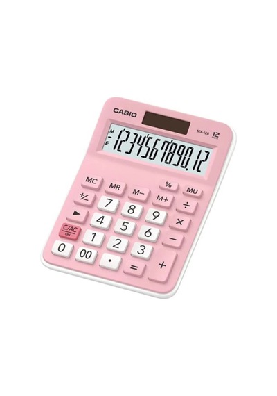 Casio Mx-12b-pk Pembe 12 Hane Masa Üstü Hesap Makinesi Çok Renkli