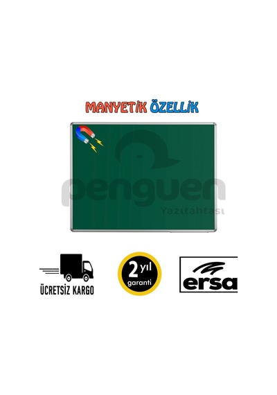 Penguen Alü. Çer. Duvara Monte Manyetik Kara Tahta 30X45