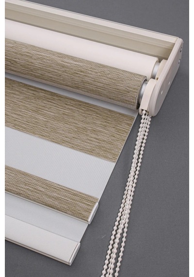 Çift Mekanizma Zebra Stor Güneşlik Perde 05 Koyu Bej Mutfak Balkon Perdesi Çocuk Yatak Odası Perdesi Koyu Bej Çift Mekanizma Zebra Stor Güneşlik Perde 05 Koyu Bej Mutfak Balkon Perdesi Çocuk Yatak Odası Perdesi Koyu Bej