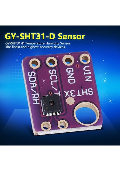 Gy-sht31-d Yüksek Hassasiyetli Dijital Sıcaklık Ve Nem Sensörü Modülü I2c Arduino Uyumlu