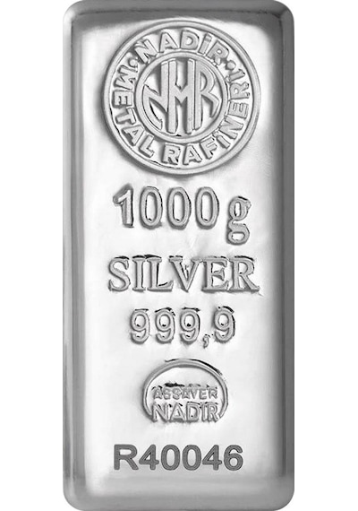1000 Gram Gümüş Külçe