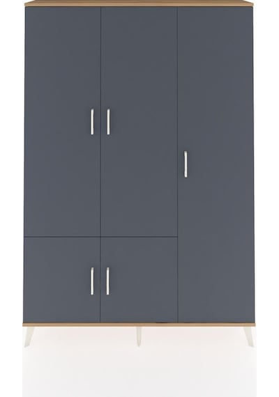 Arges Dolap 7 Raflı 5 Kapaklı Tek Askılı 132x30x195 Çam-antrasit/antrasit Antrasıt/antrasıt Arges Dolap 7 Raflı 5 Kapaklı Tek Askılı 132x30x195 Çam-antrasit/antrasit Antrasıt/antrasıt