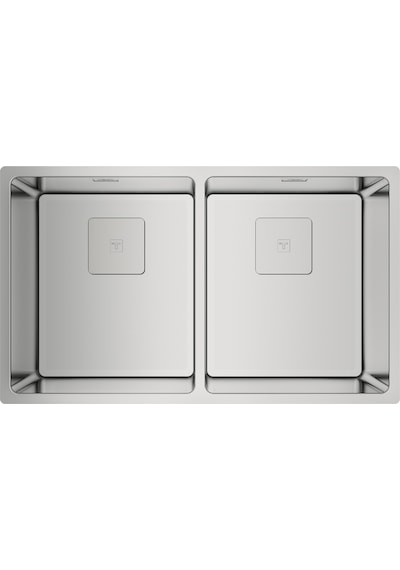 Teka Fle x linea Rs15 2B 740 Çift Hazneli Tezgahüstü/Tezgahasıfır (Flush) Tezgahaltı Paslanmaz Çelik Eviye - 115030009