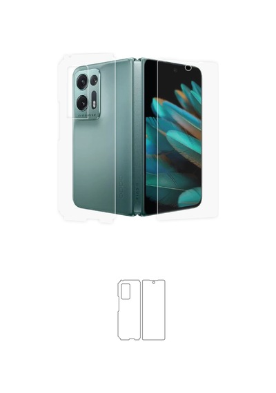 Oppo Find N2 Arka Ve Yan Koruyucu Poliüretan Film