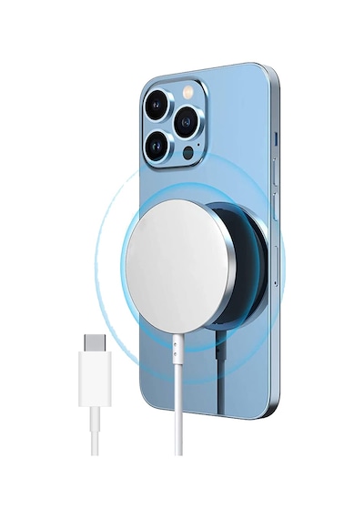 NovStrap Apple Uyumlu iPhone 14 13 12 11 Pro Max Mini Magsafe Şarj Aleti Aygıtı Kablosuz Manyetik Type C