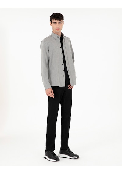 Pierre Cardin Erkek Gri Gömlek Desenli 50293947-vr024 Gri