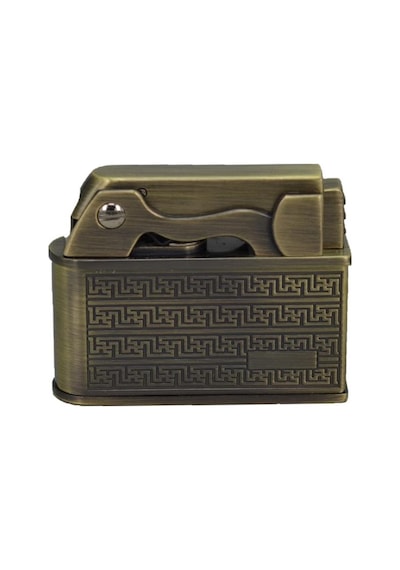 Benzinli Zippo Tarz Çakmak B-zb-612 Bronz