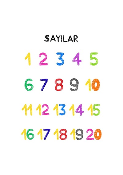 Besay Okul Öncesi Türkçe Eğitim Poster Seti 12'li A4 Çerçevesiz