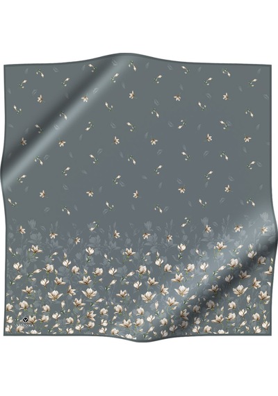 Vissona Twill İpek Eşarp Koyu Mint Yeşili
