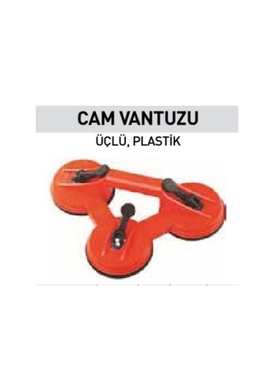 15011 Üçlü Plastik Cam Vantuzu