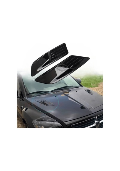 Üniversal Her Araca Uyumlu Kaput Üstü Havalandırma Izgarası Tavan Vent Air Scoop Spor Görünümlü 1.sınıf İthal 2 Adet 00 Şüscaroto Aksesuar