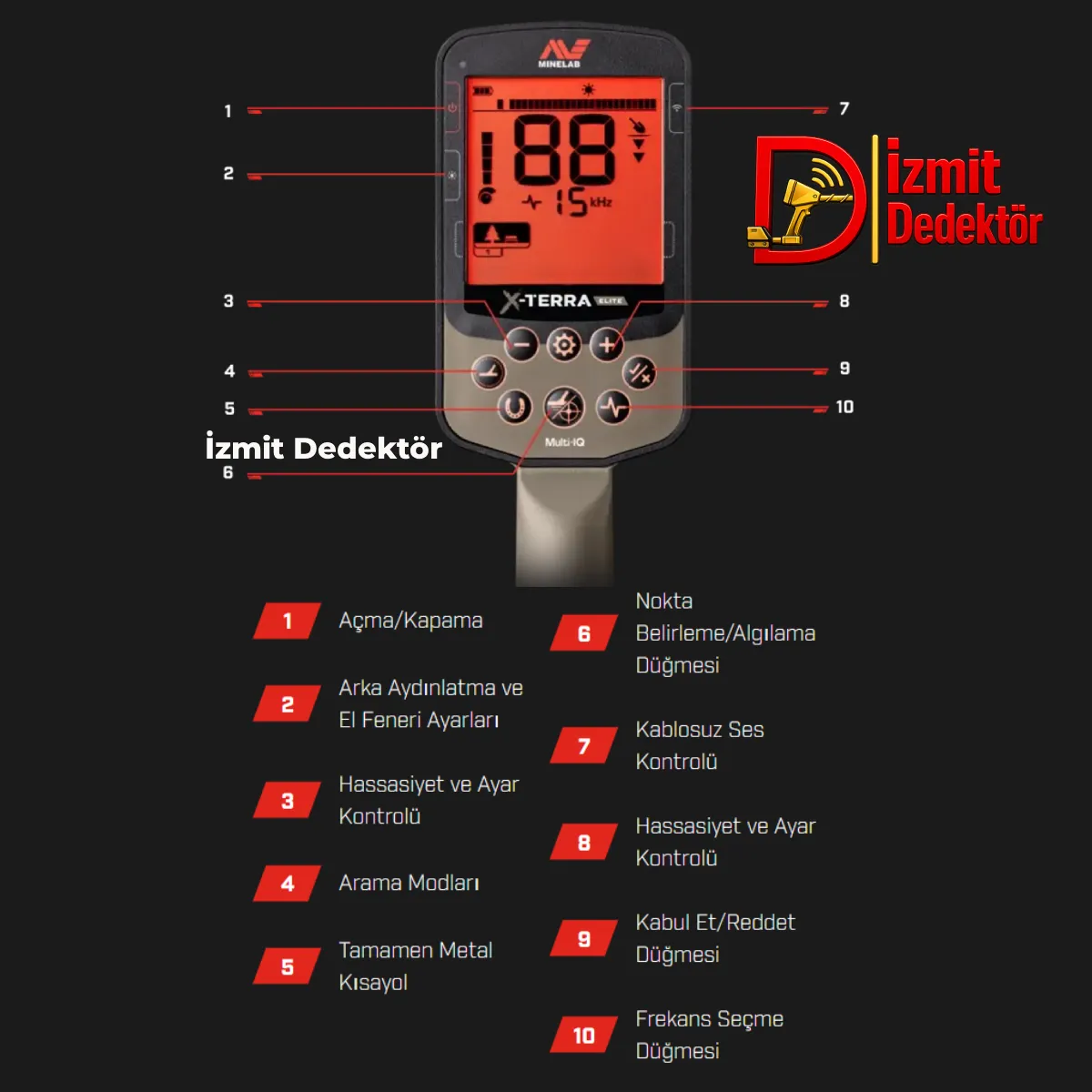 Minelab X-terra Elıte Multi-ıq Metal Dedektörü