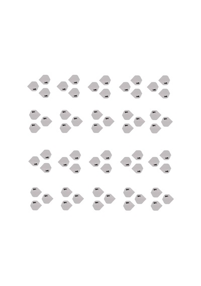60 Adet (20 Set) Dartsan Dart Flight-Flayt. Beyaz. 100 Micron PET